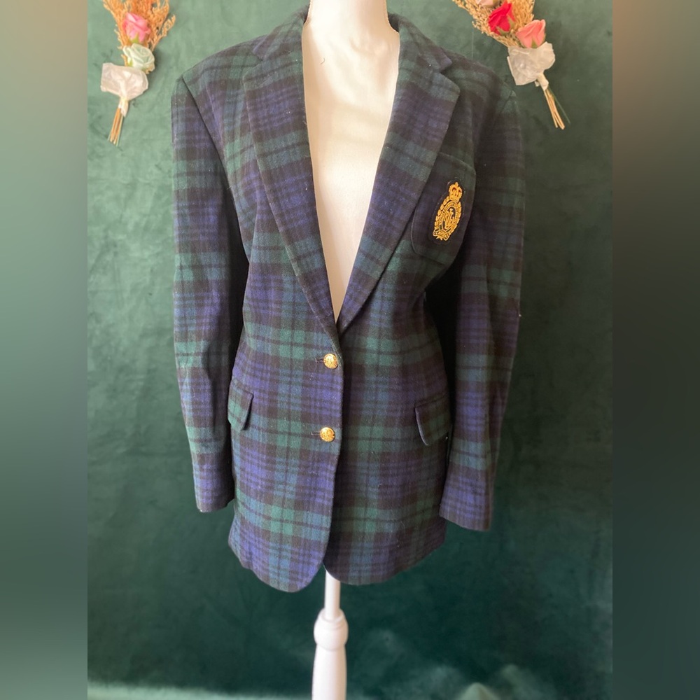 Classic  RALPH LAUREN Tartan Blazer